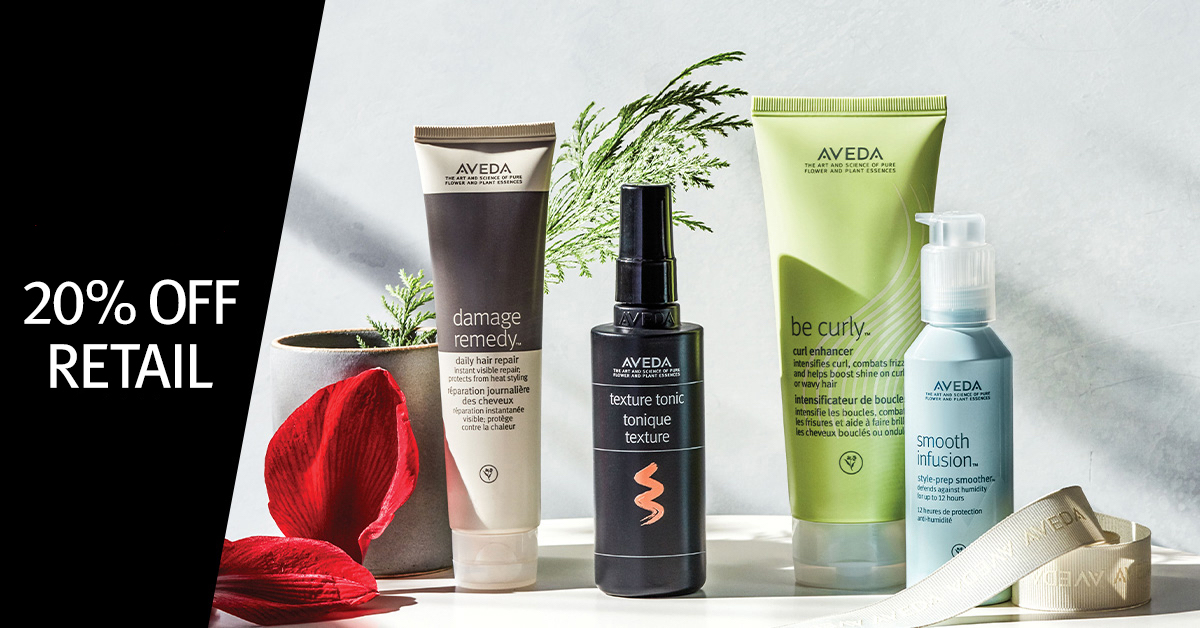 Photo of Aveda products, Gratitude week — Day 5